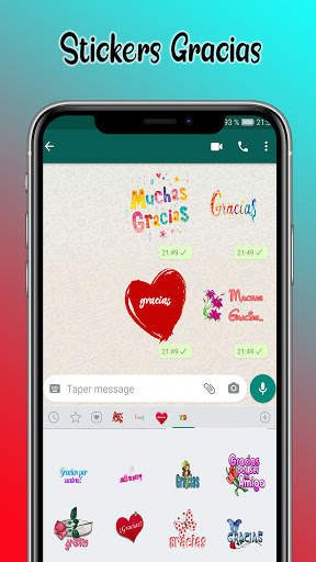 Stickers de Gracias - Románticos WAStickerApps screenshot 4