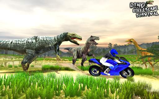Dino Escape Bike Survival screenshot 13