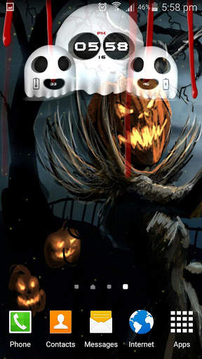Halloween Clock Live Wallpaper screenshot 8