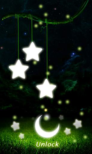 Fireflies Stars Lock Screen screenshot 4
