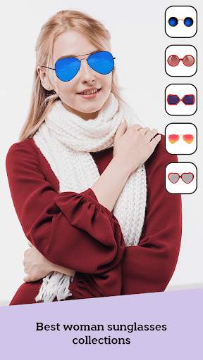 Woman Stylish Sunglass Photo Editor 3 تصوير الشاشة