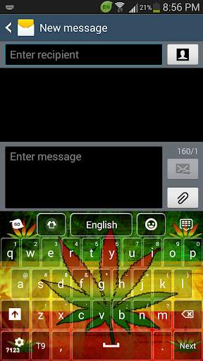 Rasta Weed Keyboard 1 تصوير الشاشة