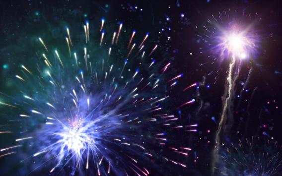 3D Fireworks Wallpaper screenshot 2