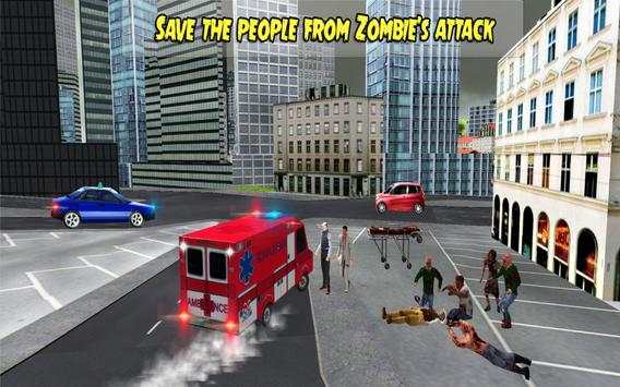 Ambulance Rescue Drive: Zombie screenshot 9