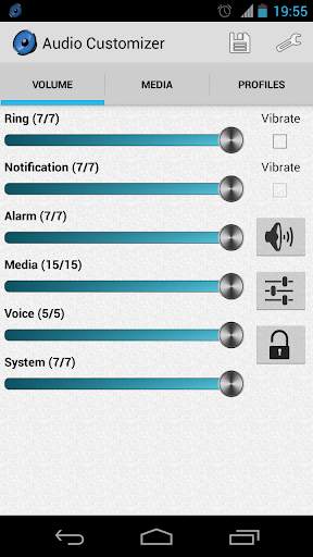 Audio Customizer - Volume and Ringtones manager screenshot 1