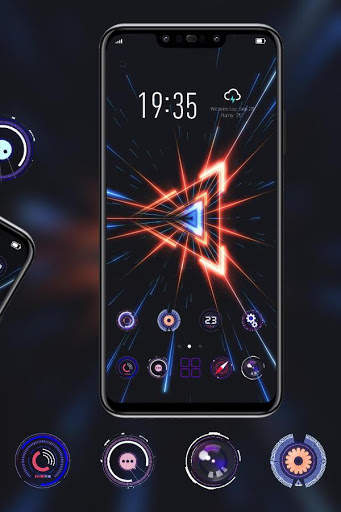 Bright radiology tech theme Galaxy G10 launcher screenshot 3