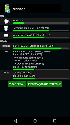 Informações do telefone  (Phone information) screenshot 5