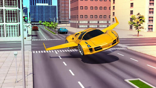 US Flying Car Driving Simulator 2019 स्क्रीनशॉट 1