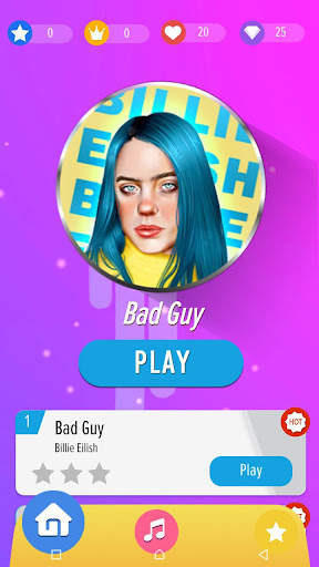 Piano Tiles Game : Billie Eilish 🎹 screenshot 1