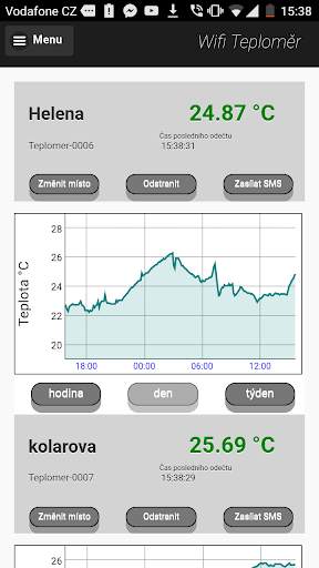 Wifi Teploměr screenshot 1