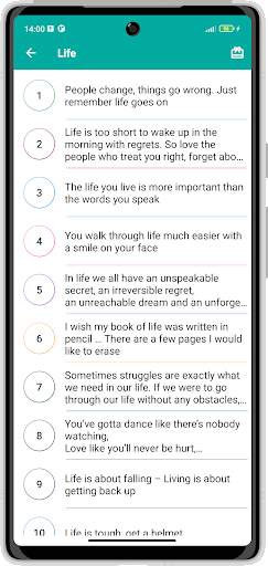 Lessons in Life Quotes screenshot 8