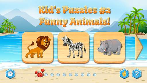 Kids Puzzles, Funny Animals #2 (full game) screenshot 1