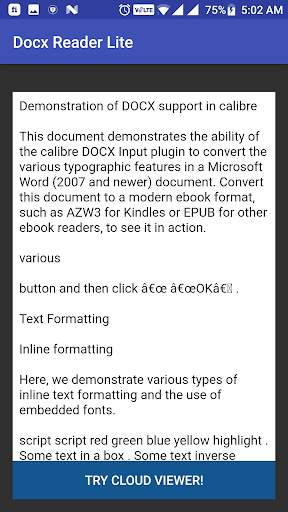 Docx Reader screenshot 4