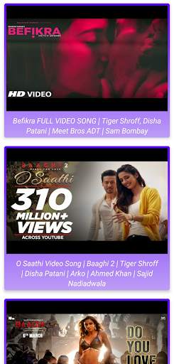 Disha Patani HD Video Songs 2 تصوير الشاشة