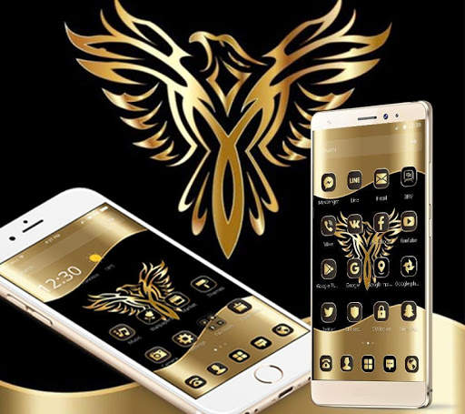 Gold Luxury Eagle Theme screenshot 6