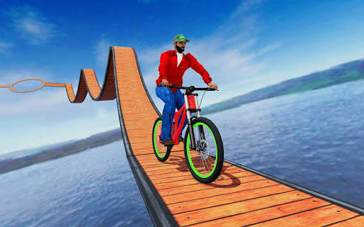 Stunt bike Impossible Tracks 3D: New Bicycle Games screenshot 1
