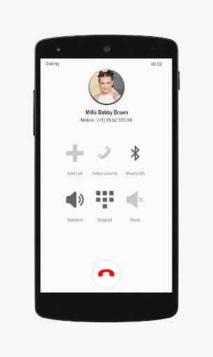 Millie Bobby Brown Fake Video Call Chat Simulator screenshot 4