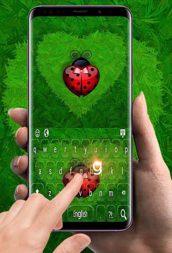 Ladybirds Hearts Keyboard Theme screenshot 3