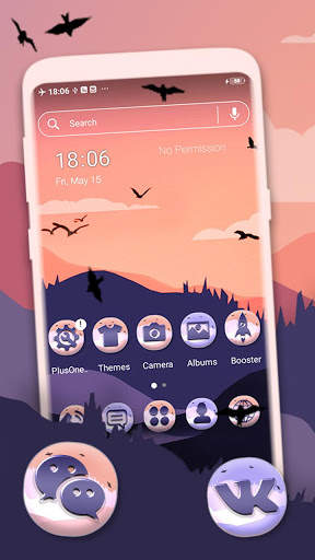 Mountains Painting Launcher Theme screenshot 1