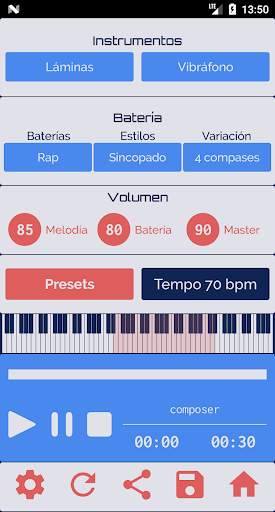 Compositor lite - Compositor musical algorítmico screenshot 1