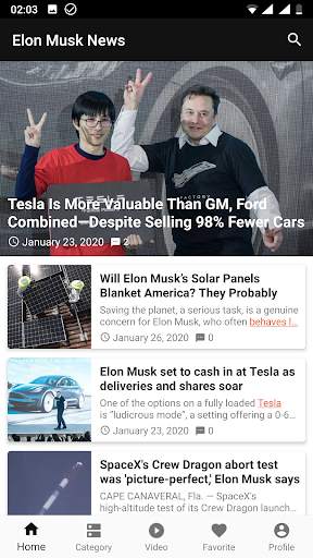 Elon Musk News screenshot 1