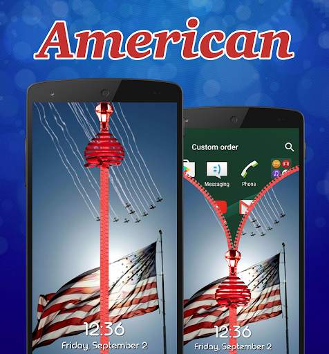 American Zipper Lock Screen screenshot 5