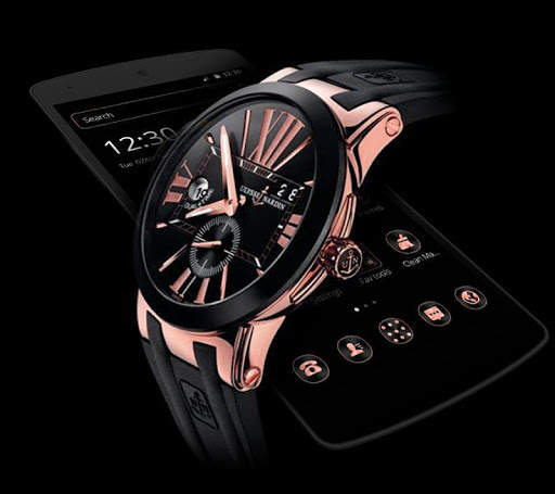 Rose Gold Watch Black Theme screenshot 4