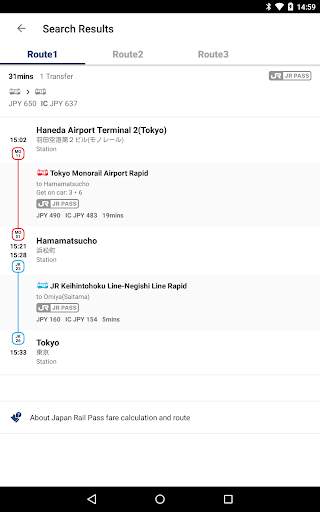 Perjalanan Jepang - Japan Travel route, map, JR screenshot 6