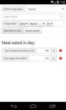 Daily nutrients screenshot 2
