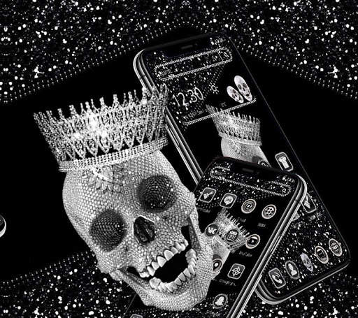 Diamond Skull Launcher Theme💎 screenshot 4