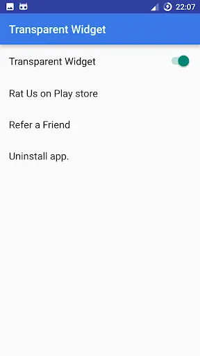 Transparent Widget screenshot 2