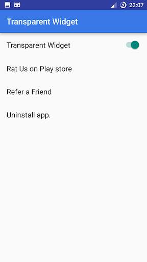 Transparent Widget screenshot 2