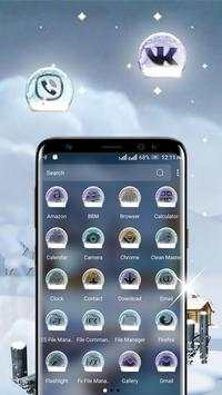 Winter Snow Night Launcher Theme screenshot 2