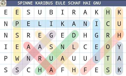 Wortsuche Spiel Deutsch screenshot 1