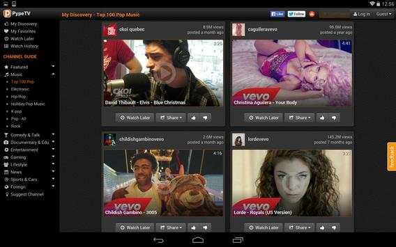 PypeTV YouTube Discovery screenshot 4