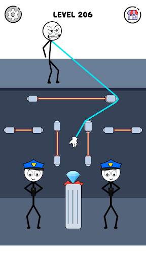Stickman Thief Puzzle IQ Games screenshot 6