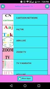 Indian Favorite Tv Channels screenshot 1