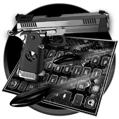 Schwarze Pistole Bullet Keyboard Theme icon