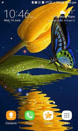 Blue Butterfly Live Wallpaper screenshot 3
