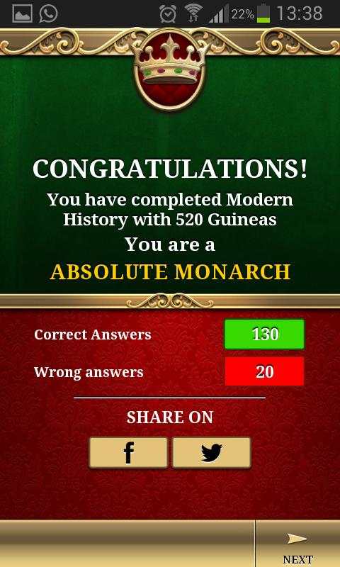 Quiz Modern History Lite screenshot 6