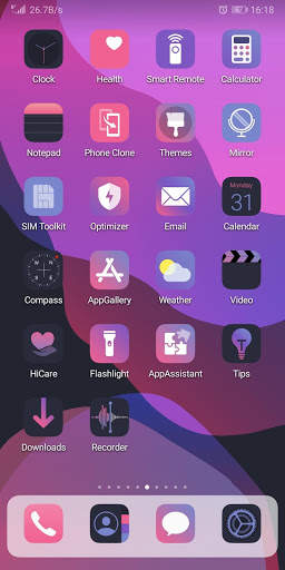 iOS Midnight Free - EMUI 9.0/9.1 Theme screenshot 2