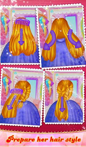 Wedding Princess Hair Design Dressup makeup Game 4 تصوير الشاشة