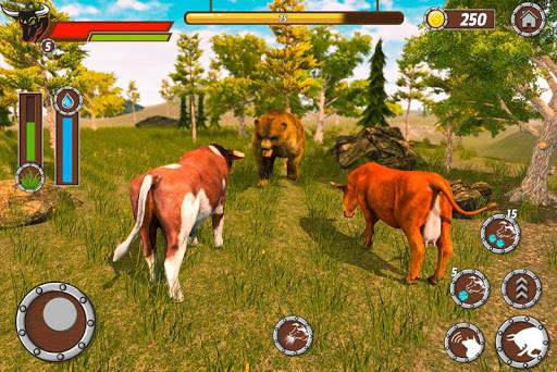Bull Family Simulator: Wildlife Family Game screenshot 9