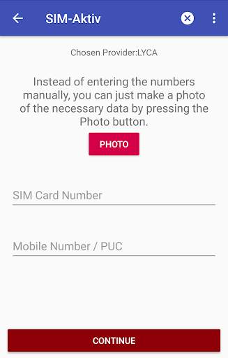 SIM-Aktiv - SIM Card Activation screenshot 3