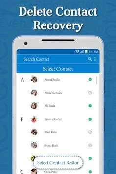 Recover Deleted Contacts & Sync 2 تصوير الشاشة