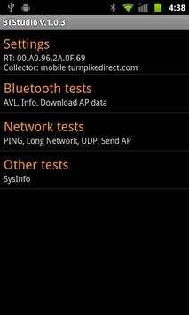 BTStudio test suite screenshot 1