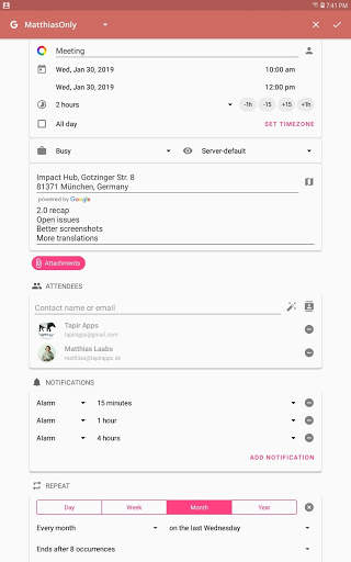 aCalendar - a calendar app for Android screenshot 12