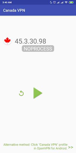 Canada VPN -Plugin for OpenVPN screenshot 1