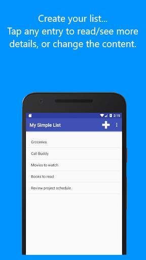 A Simple List screenshot 1