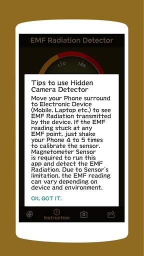 EMF Detector - Radiation Meter App screenshot 5